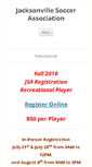 Mobile Screenshot of jacksonvillesoccer.org