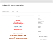 Tablet Screenshot of jacksonvillesoccer.org